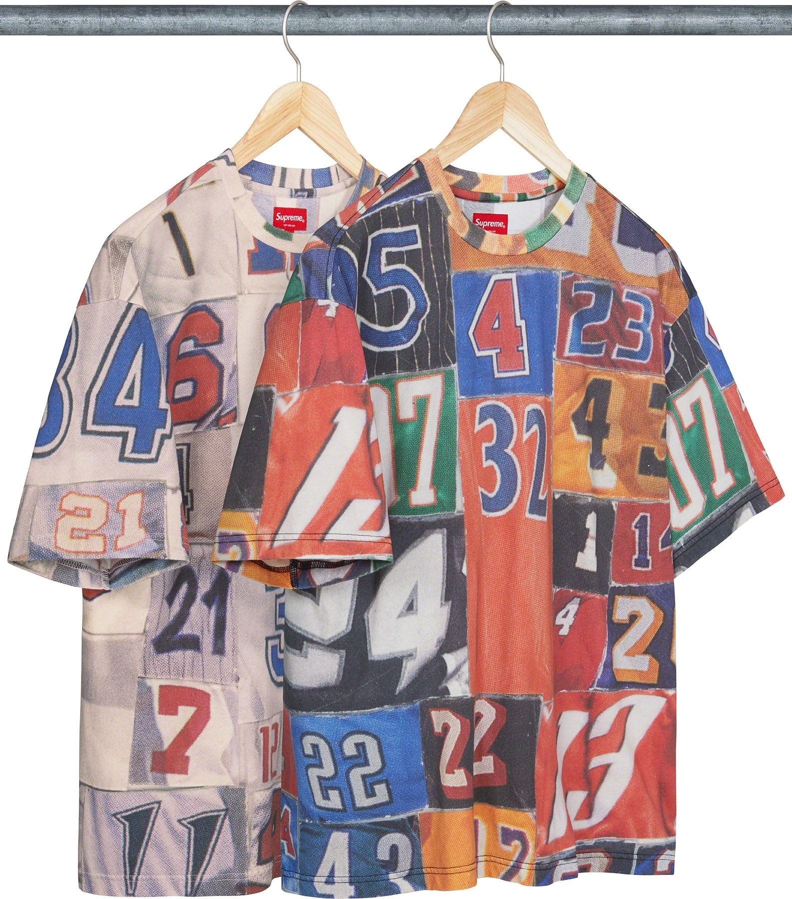 Jersey Collage S/S Top